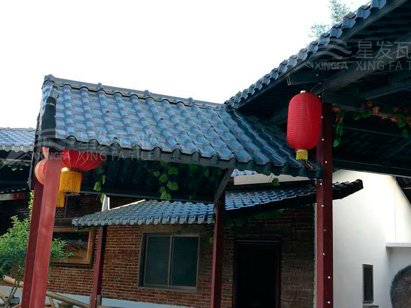 園林建筑搭建樹脂瓦涼亭，將景觀與藝術(shù)融合，別具一格！